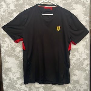 Large Ferrari T-Shirt with Red Detailing